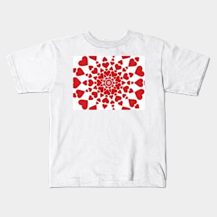 Red hearts Kids T-Shirt